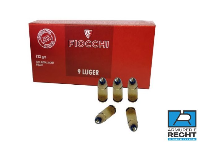 CARTOUCHES FIOCCHI CALIBRE 9x19 